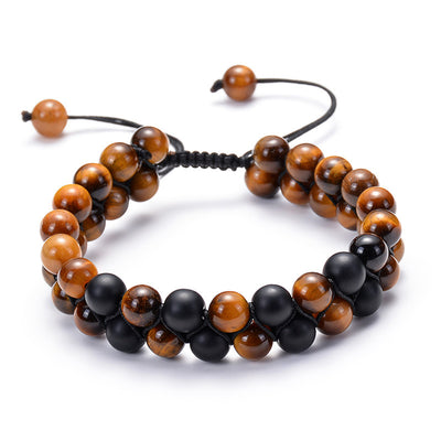 Tiger Eye Lava Stone Beaded Bracelets