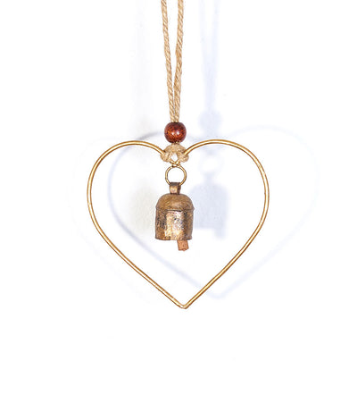 Air Element Heart Bell Wind Chime - Fair Trade Garden by Matr Boomie