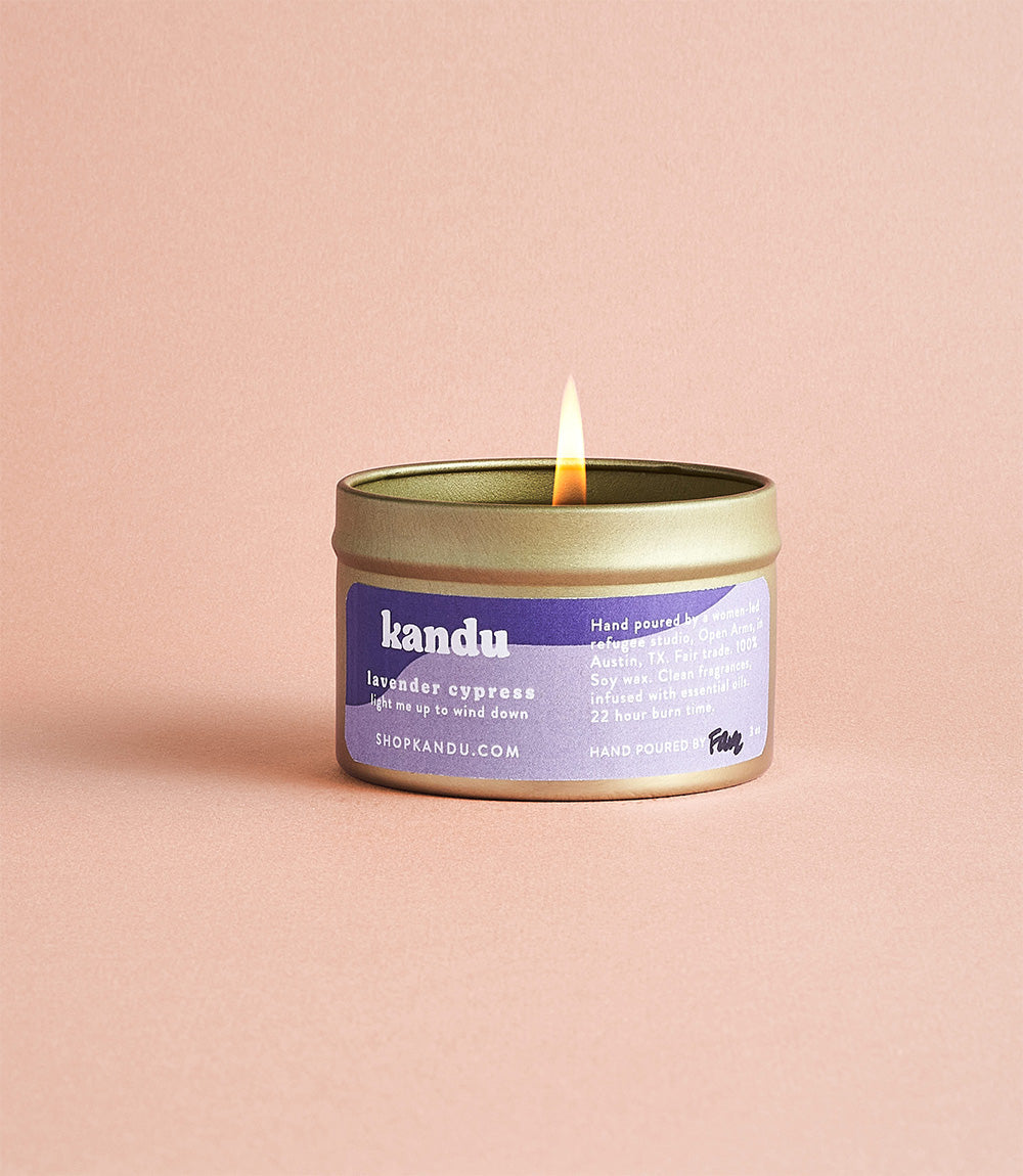 lavender cypress 3oz candle by Matr Boomie