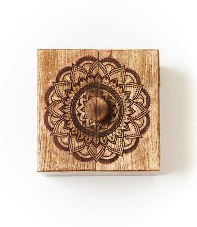 Mandala Keepsake Box - Mango Wood, Fair Trade by Matr Boomie