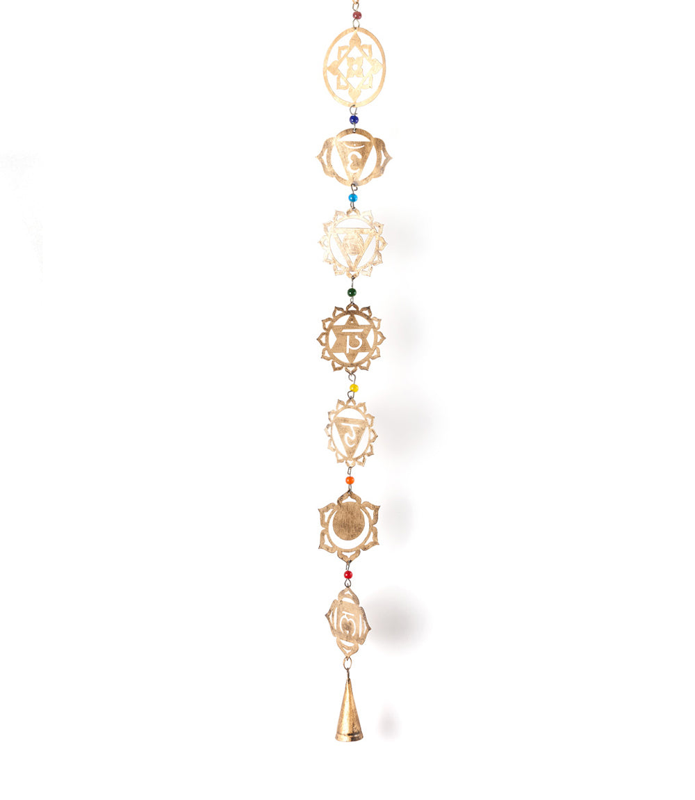 Viaan Seven Chakras Bell Wind Chime Garland - Fair Trade Home by Matr Boomie