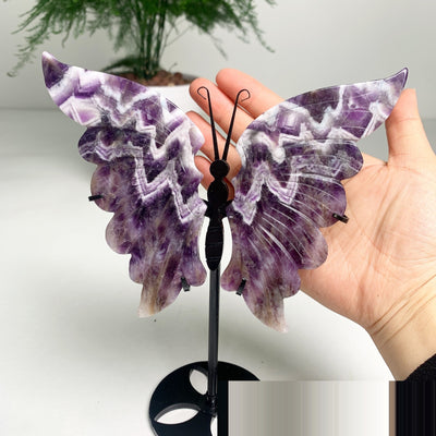 Dream Amethyst Butterfly Wing Carving 🤍