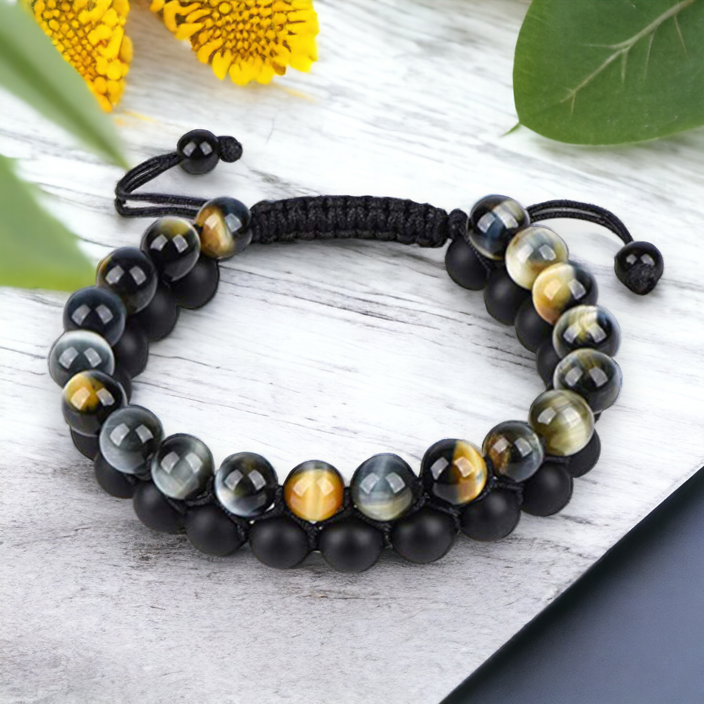 Tiger Eye Lava Stone Beaded Bracelets