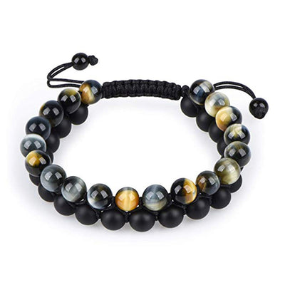 Tiger Eye Lava Stone Beaded Bracelets