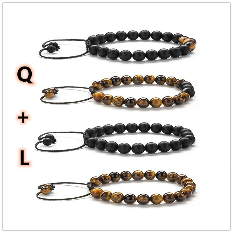 Tiger Eye Lava Stone Beaded Bracelets