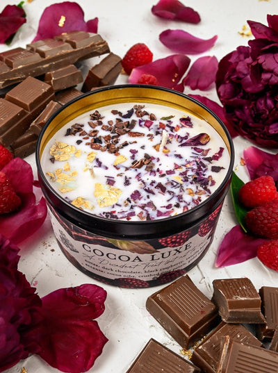 COCOA LUXE Chocolate Raspberry Candle by Ash & Rose