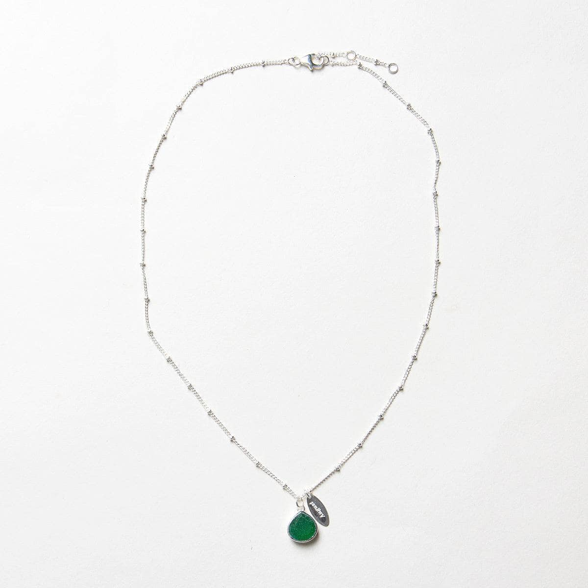 August Green Jade Birthstone Necklace by Tiny Rituals