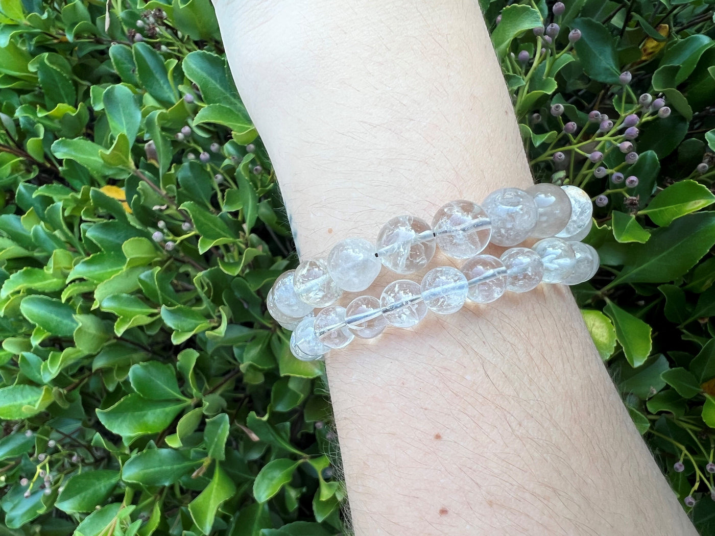 CLEAR AND INCLUSION QUARTZ BRACELET by HarleyRae