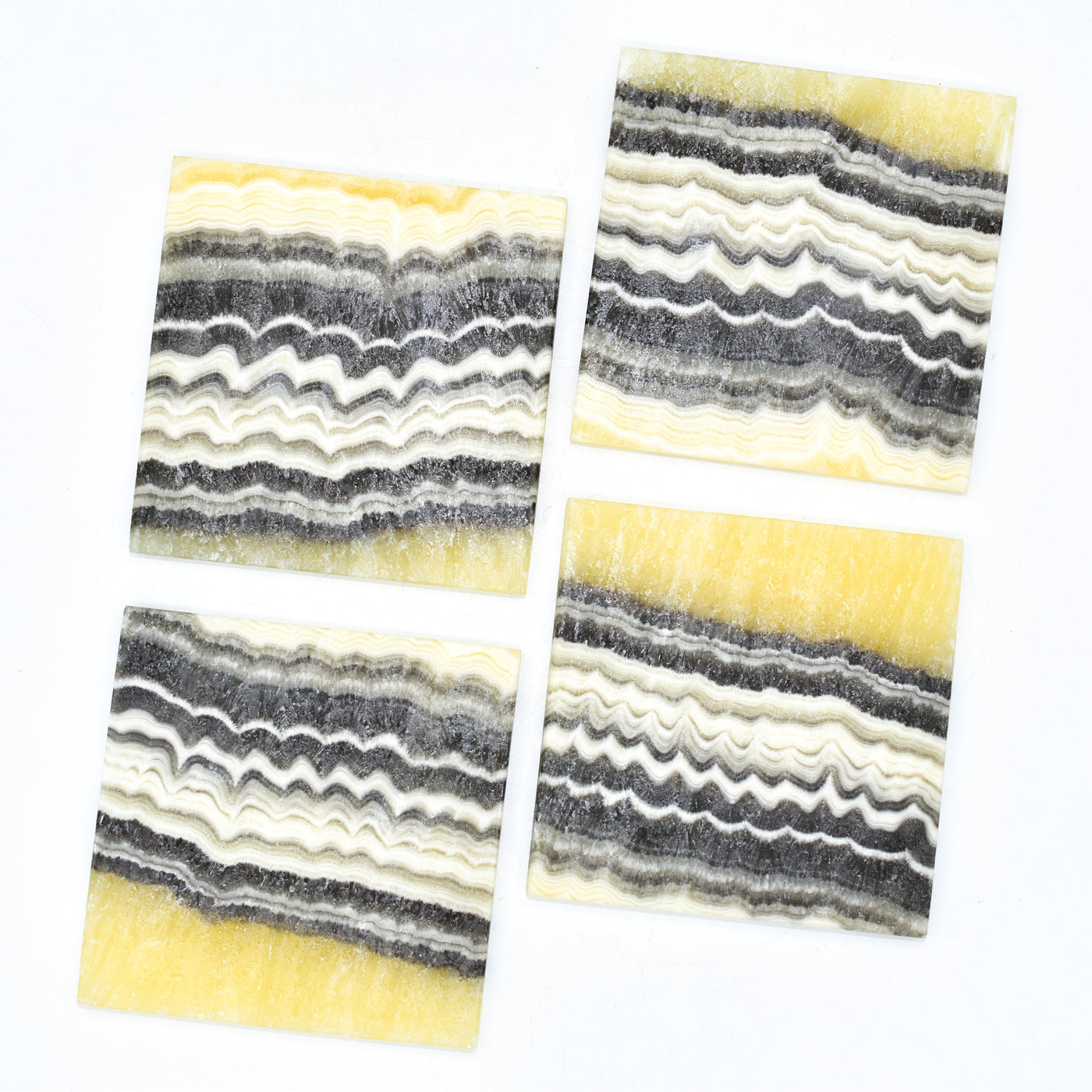 Onyx Coasters - Set of 4 by Whyte Quartz