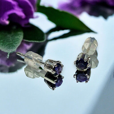 Amethyst Birthstone Earrings - February Birthstone by Jennifer Cervelli Jewelry