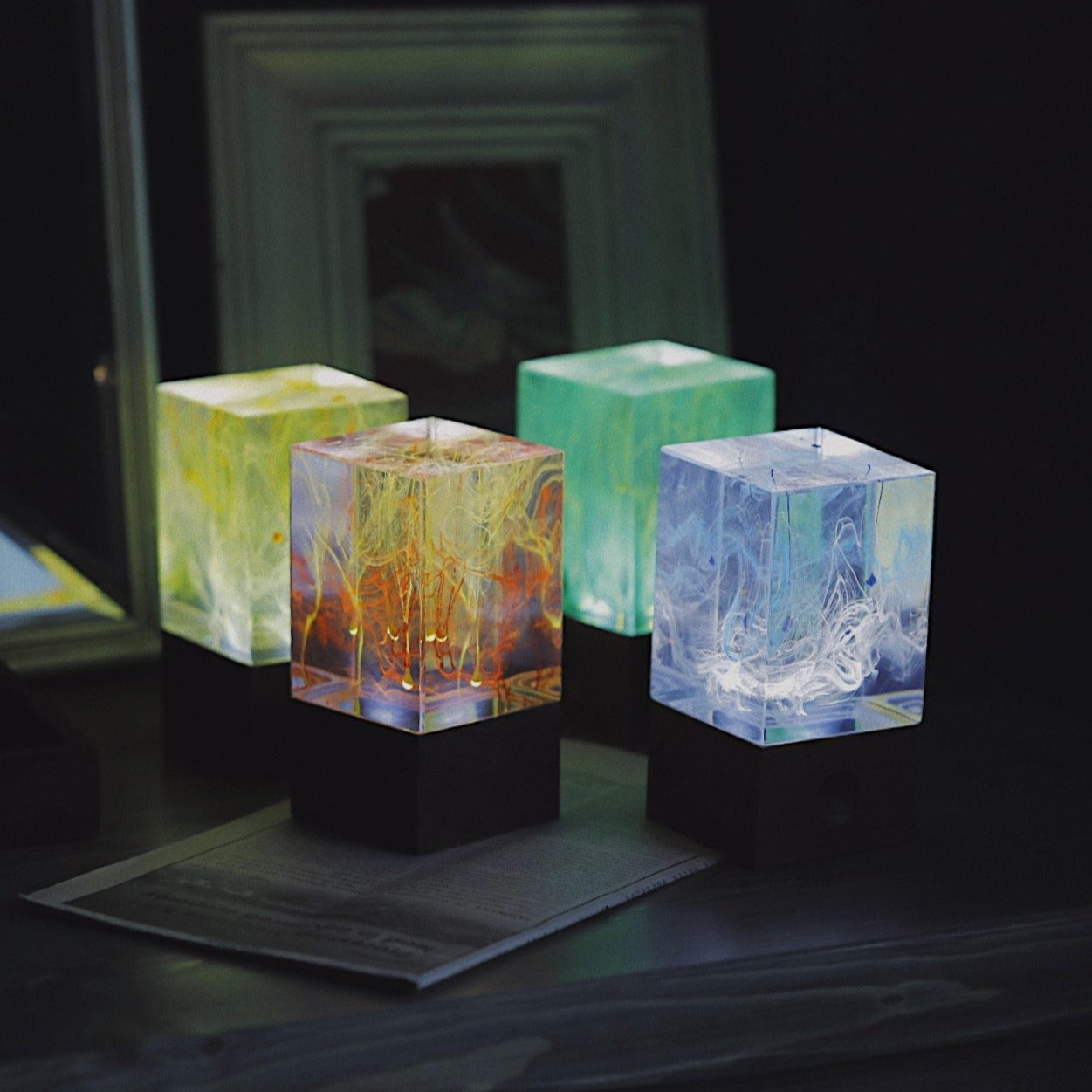 Resin table decor - Solar by EP Light