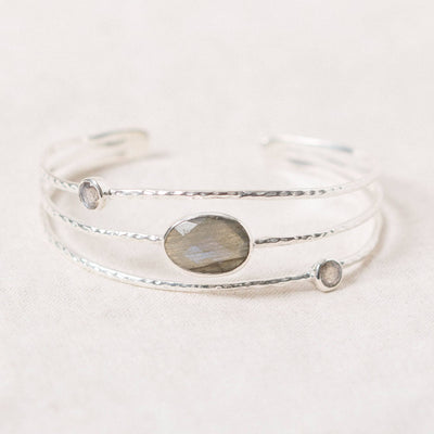 Labradorite Golden or Silver Bracelet by Tiny Rituals