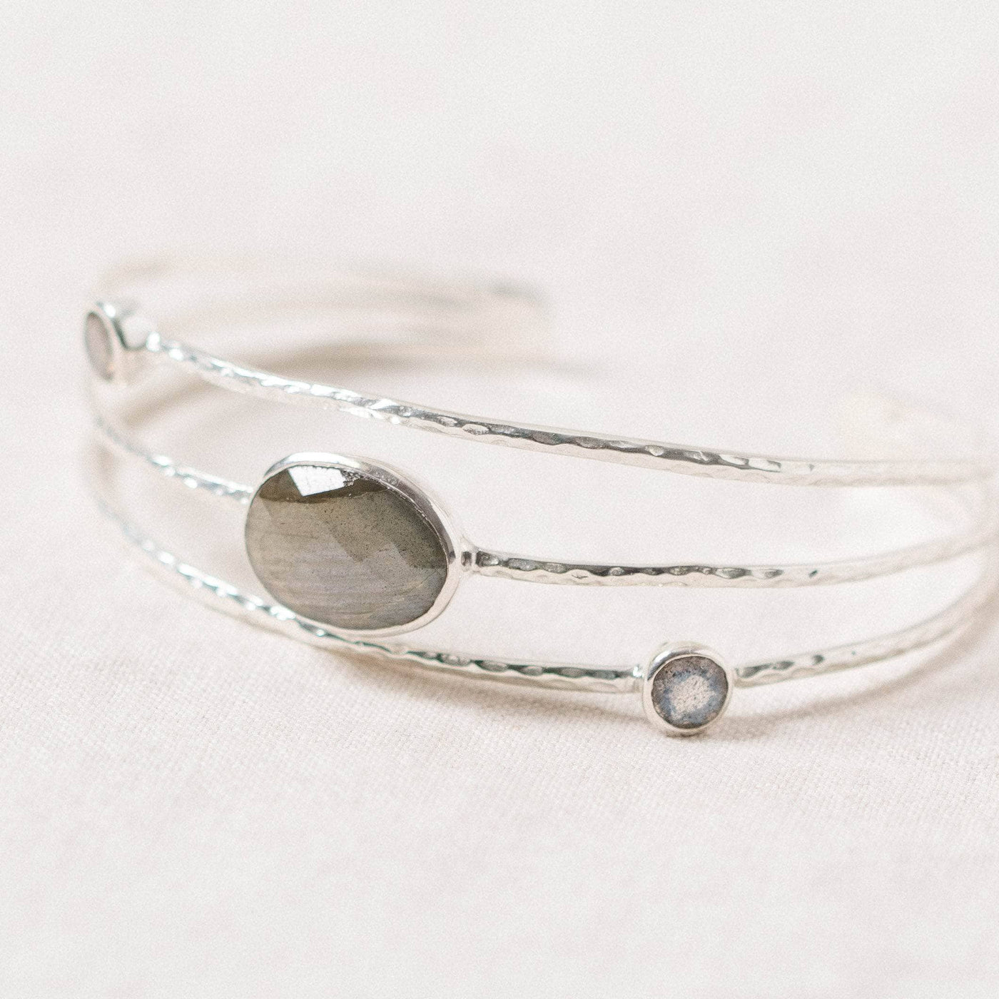 Labradorite Golden or Silver Bracelet by Tiny Rituals