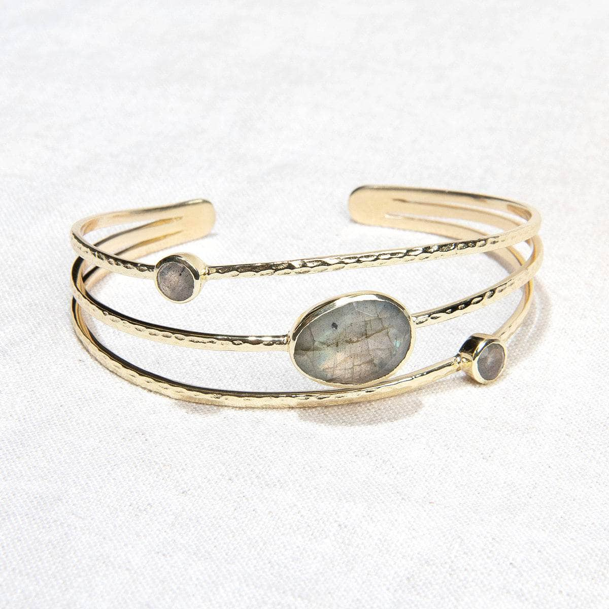 Labradorite Golden or Silver Bracelet by Tiny Rituals