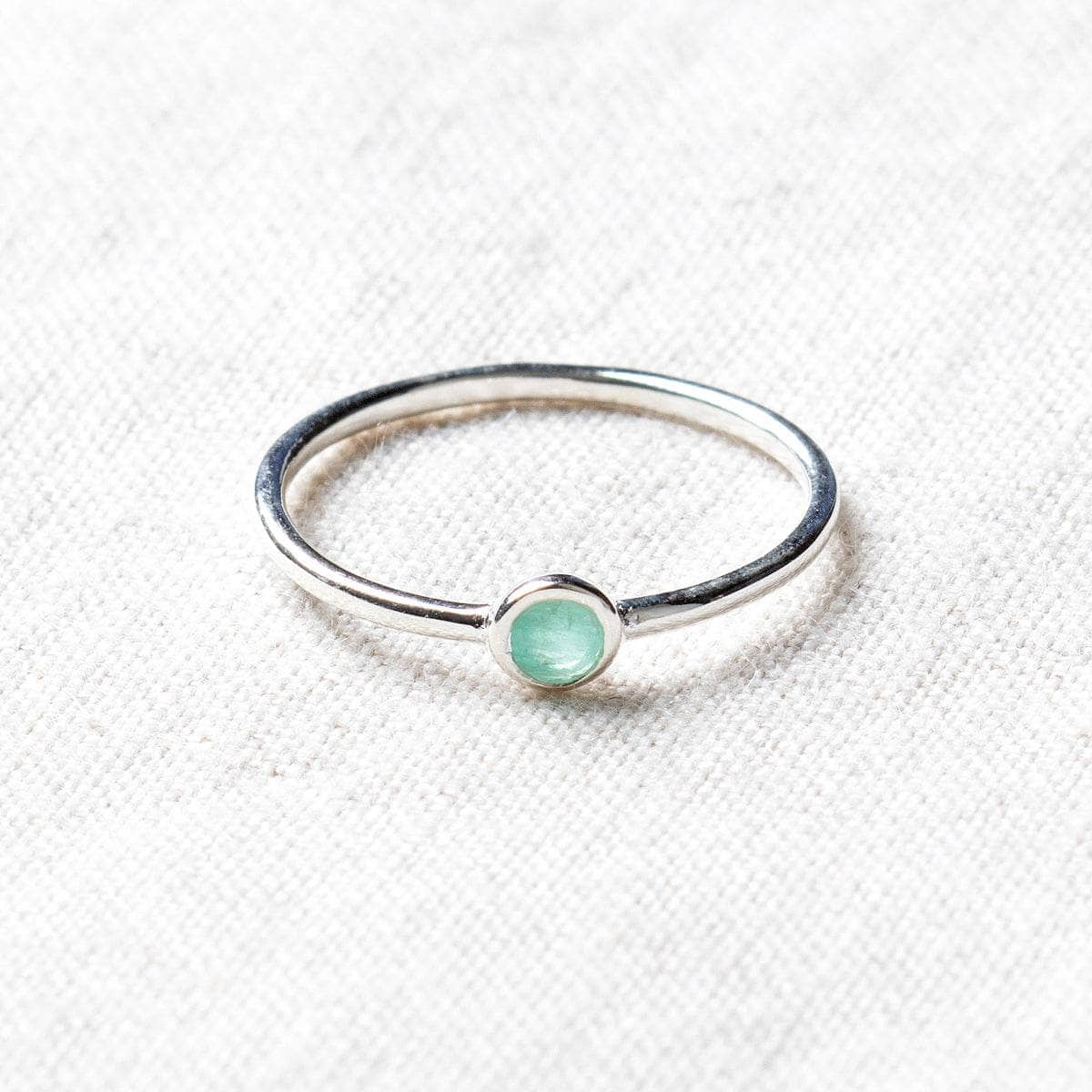 Emerald Silver or Gold  Ring by Tiny Rituals