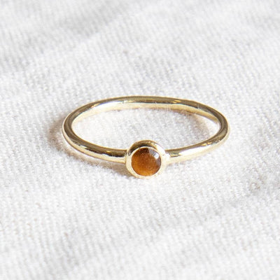 Tiger Eye Silver or Gold Ring by Tiny Rituals