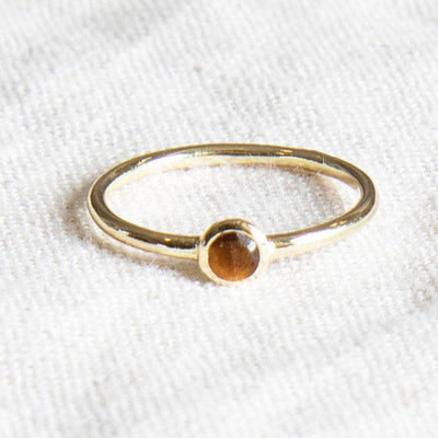 Tiger Eye Silver or Gold Ring by Tiny Rituals