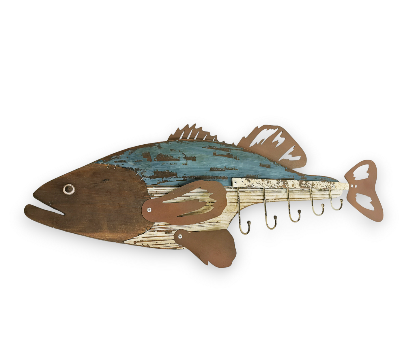 Bass shaped rack hanger by Peterson Housewares & Artwares