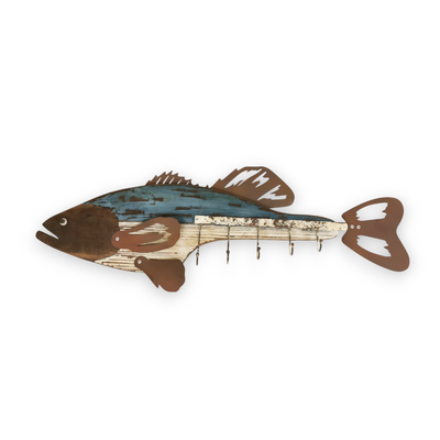 Bass shaped rack hanger by Peterson Housewares & Artwares