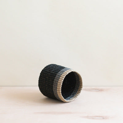 Black Tabletop Mini Basket - Handmade Baskets | LIKHÂ by LIKHÂ