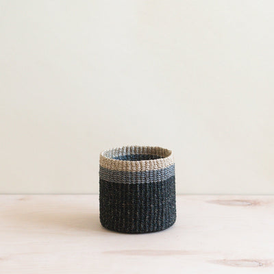 Black Tabletop Mini Basket - Handmade Baskets | LIKHÂ by LIKHÂ