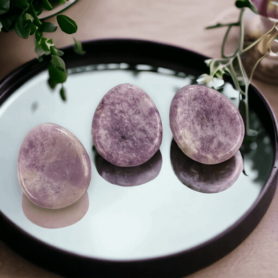 @ Lepidolite Worry Stone @