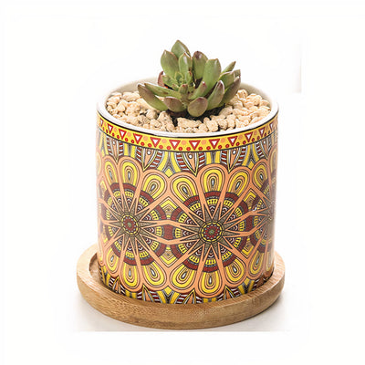 Mandala Planter Set of 4 by ClaudiaG Collection