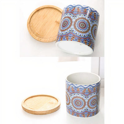 Mandala Planter Set of 4 by ClaudiaG Collection