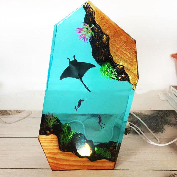 Ocean Explorer Resin Nightlight - Dive into Tranquility