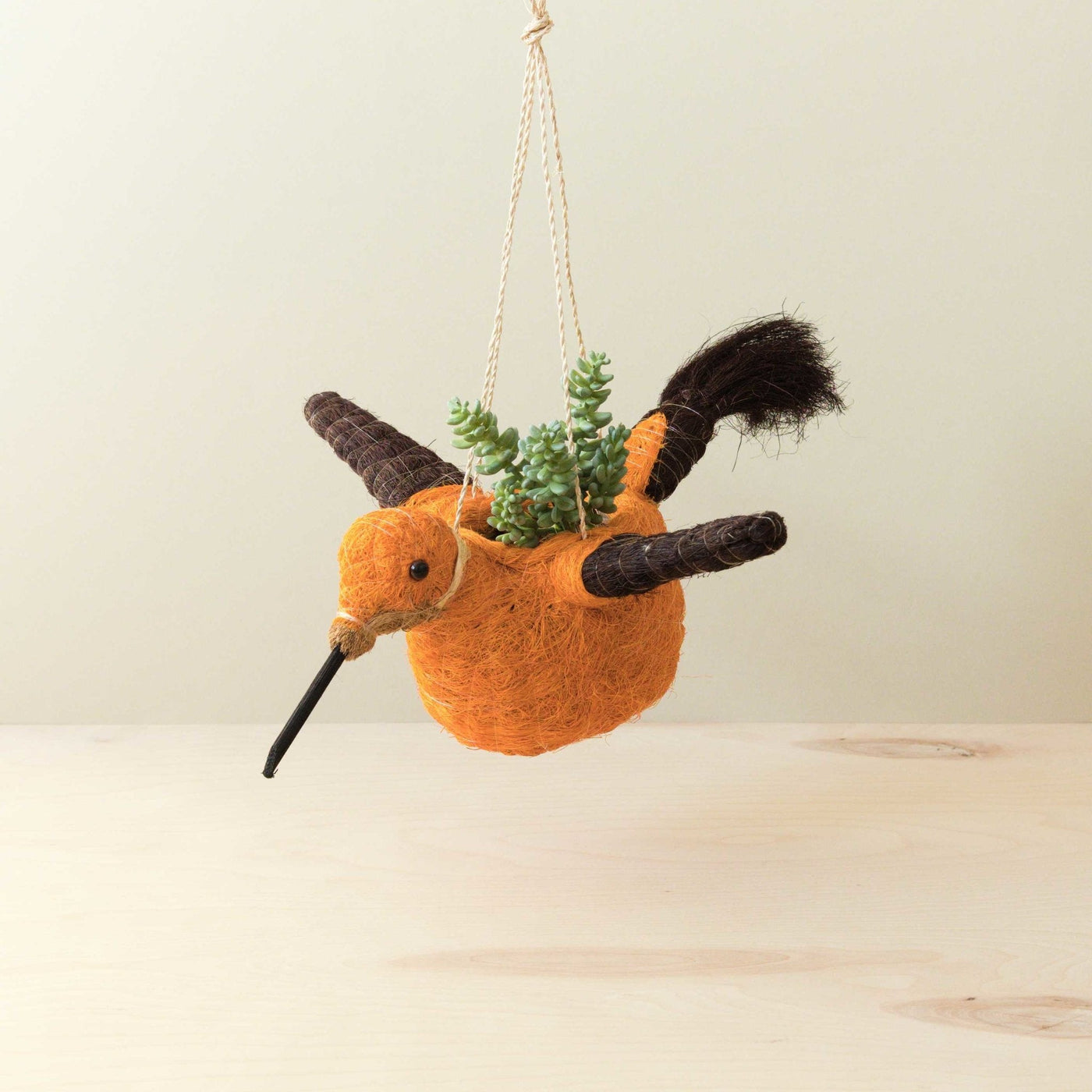 Hummingbird Planter - Coco Coir | LIKHA x Gilded Frond Clay + Textiles by LIKHÂ