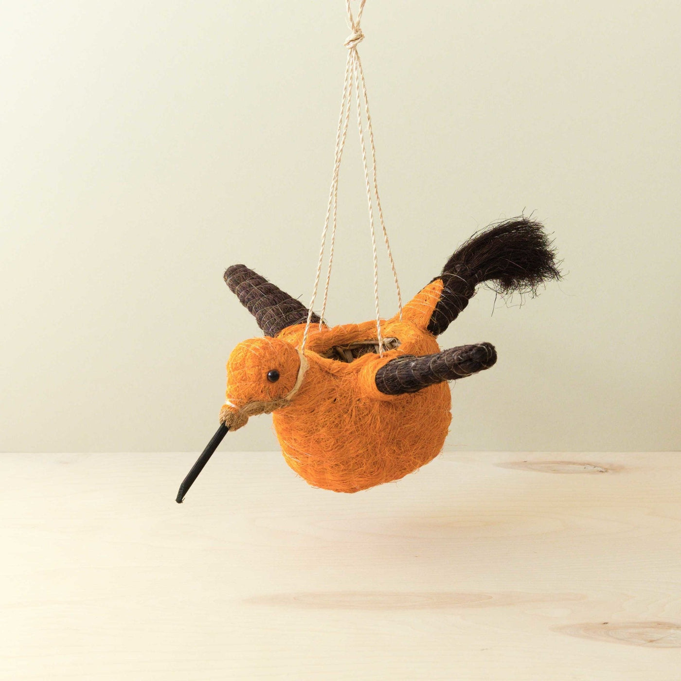 Hummingbird Planter - Coco Coir | LIKHA x Gilded Frond Clay + Textiles by LIKHÂ