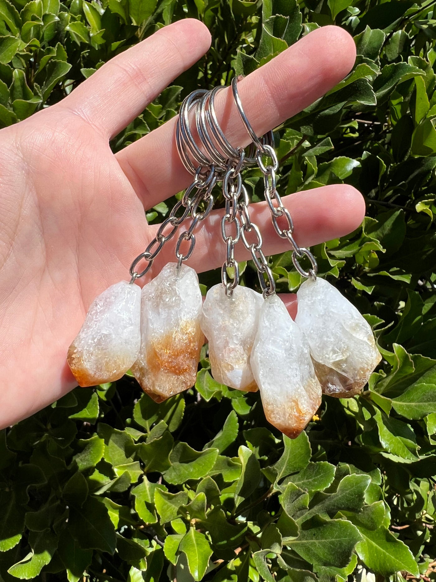 CITRINE POINT KEY CHAIN by HarleyRae