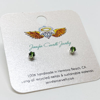 Peridot Birthstone Earrings - August Birthstone by Jennifer Cervelli Jewelry