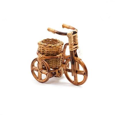 Bicycle Rattan Planter, medium - Handmade Planters | LIKHÂ by LIKHÂ