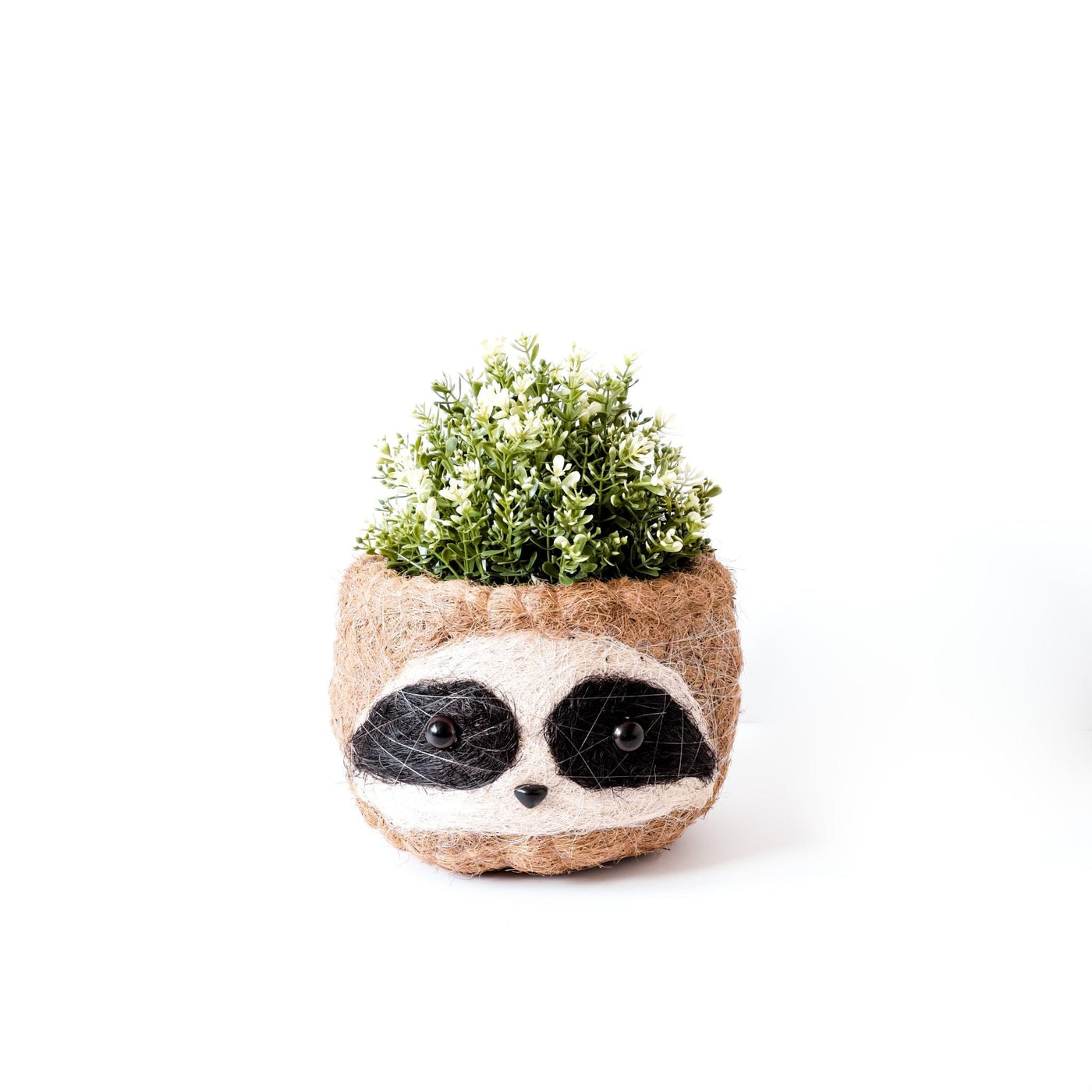 Large three-tone Sloth - Coco Coir Pots (6 inch) | LIKHÂ by LIKHÂ