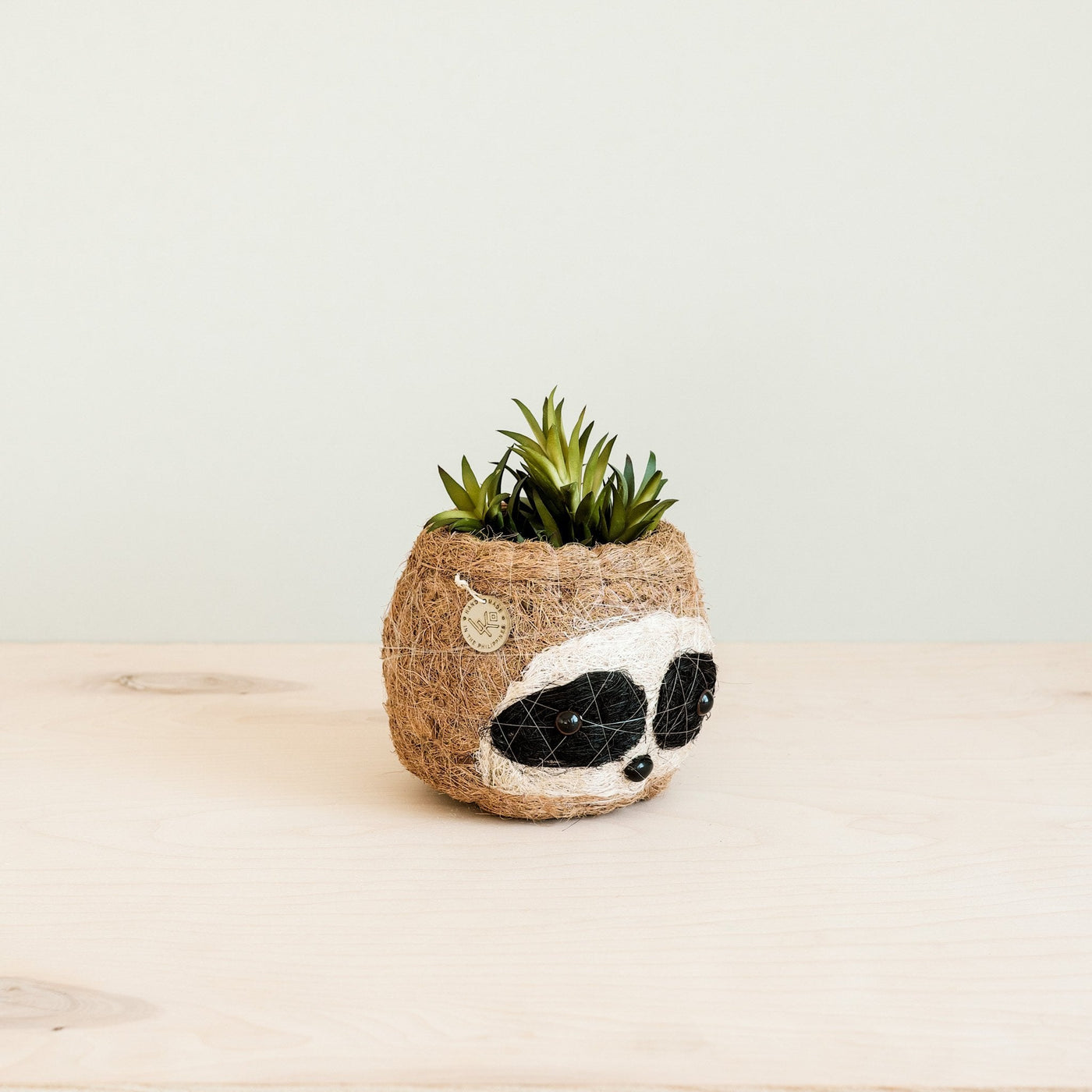 Three-tone Sloth Coco Coir Planter - Handmade Planters | LIKHÂ by LIKHÂ