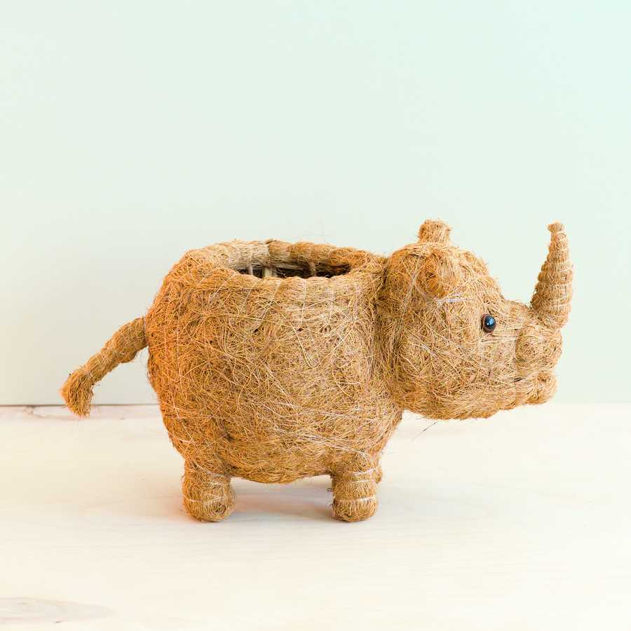 Rhino Planter - Coco Coir Pot | LIKHÂ by LIKHÂ